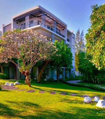 Beautiful House with Green trees
